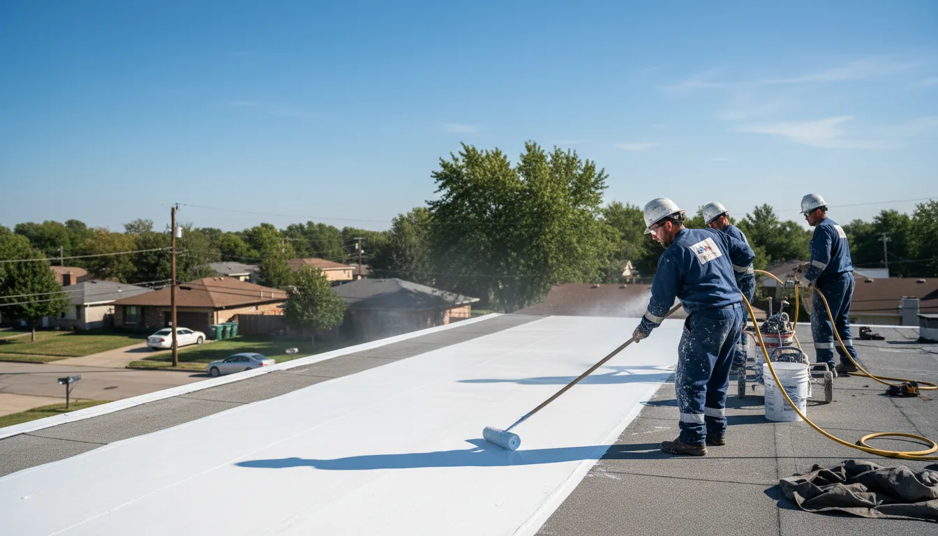 Commercial roof coating in Plain Dealing, LA near me